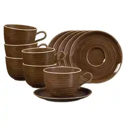 Netto Marken-Discount Seltmann Weiden Milchkaffeetassen mit Untertassen Terra 400 ml 6er Set Angebot