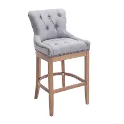 Netto Marken-Discount CLP Barhocker Lakewood Stoff-Bezug I Gepolsterter Tresenstuhl I Gestell Aus Holz Angebot