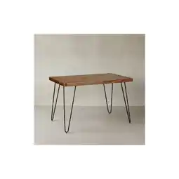 Netto Marken-Discount KADIMA DESIGN Esstisch BALU Massivholz: 4 Metallbeine, handgefertigtes Unikat, einfacher Aufbau Angebot