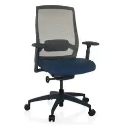 Netto Marken-Discount hjh OFFICE Profi Bürostuhl COLORE Stoff / Netzstoff mit Armlehnen (höhenverstellbar) Angebot
