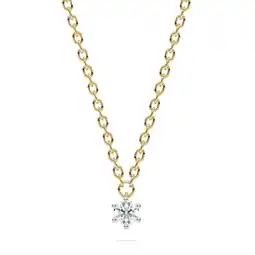 Netto Marken-Discount Diam Addict Halskette 585 Gelbgold mit im Labor gezüchtetem Diamanten Angebot