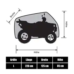 Netto Marken-Discount Rolektro, Quad/ATV Abdeckplane versch. Größen Angebot