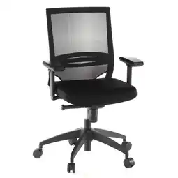 Netto Marken-Discount hjh OFFICE Profi Bürostuhl PORTO BASE Stoff / Netzstoff mit Armlehnen (höhenverstellbar) Angebot