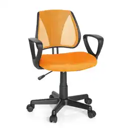 Netto Marken-Discount hjh OFFICE Kinderdrehstuhl KIDDY CD Stoff / Netzstoff mit Armlehnen Angebot