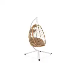 Netto Marken-Discount hjh LIVING Hängesessel COCOVA Stoff, PE-Rattan, Eisen Angebot