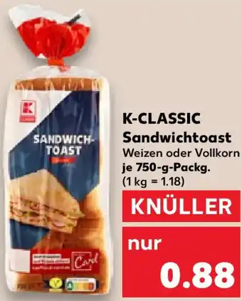 Kaufland K-CLASSIC Sandwichtoast Angebot