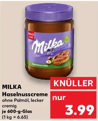 Kaufland MILKA Haselnusscreme Angebot