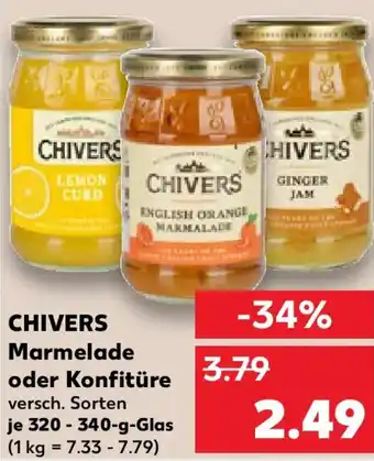 Kaufland CHIVERS Marmelade oder Konfitüre Angebot
