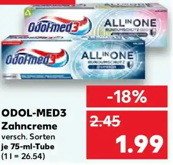 Kaufland ODOL-MED3 Zahncreme Angebot