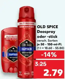Kaufland OLD CAPTAIN Deospray oder -stick Angebot