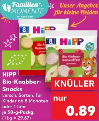 Kaufland HIPP Bio-Knabber- Snacks Angebot