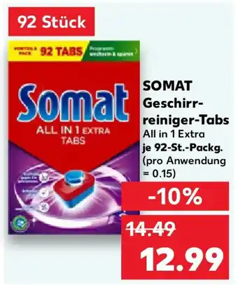 Kaufland SOMAT Geschirrreiniger-Tabs Angebot