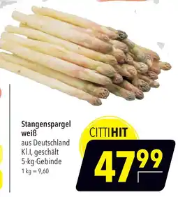 CITTI Markt Stangenspargel weiß Angebot