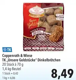 CITTI Markt Coppenrath & Wiese TK ,,Unsere Goldstücke" Dinkelbrötchen Angebot