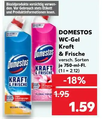 Kaufland DOMESTOS WC-Gel Kraft & Frische Angebot