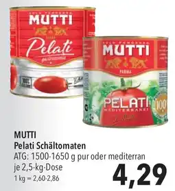 CITTI Markt MUTTI Pelati Schältomaten Angebot