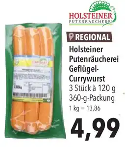 CITTI Markt Holsteiner Putenräucherei Geflügel Currywurst Angebot