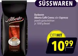CITTI Markt Darboven Alberto Caffè Crema oder Espresso Angebot