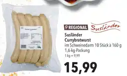 CITTI Markt Susländer Currybratwurst Angebot