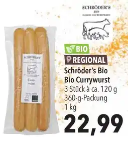 CITTI Markt Schröder's Bio Bio Currywurst Angebot