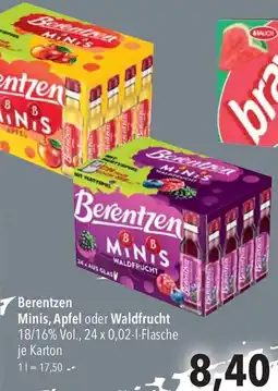 CITTI Markt Berentzen Minis, Apfel oder Waldfrucht Angebot