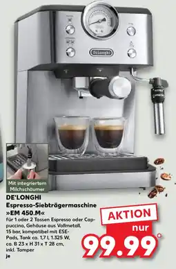 Kaufland DE'LONGHI Espresso-Siebträgermaschine EM 450.M Angebot
