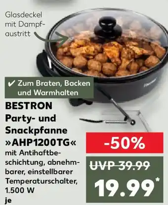Kaufland BESTRON Party- und Snackpfanne AHP1200TG Angebot