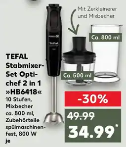 Kaufland TEFAL Stabmixer- Set Opti- chef 2 in 1 HB6418 Angebot