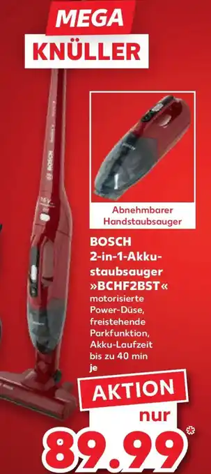 Kaufland BOSCH 2-in-1-Akkustaubsauger BCHF2BST Angebot