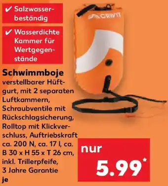 Kaufland CRIVIT Schwimmboje Angebot