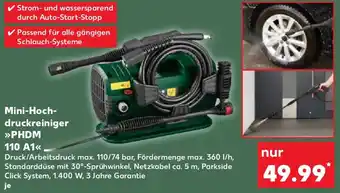 Kaufland PARKSIDE Mini-Hochdruckreiniger PHDM 110 A1 Angebot