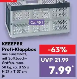 Kaufland KEEEPER Profi-Klappbox Angebot
