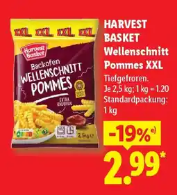 Lidl HARVEST BASKET Wellenschnitt Pommes XXL Angebot