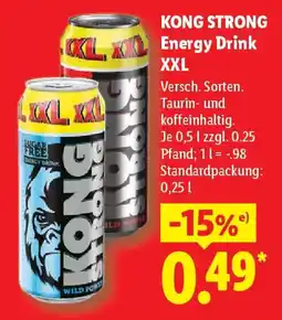 Lidl KONG STRONG Energy Drink XXL Angebot