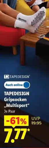 Lidl TAPEDESIGN Gripsocken ,,Multisport" Angebot