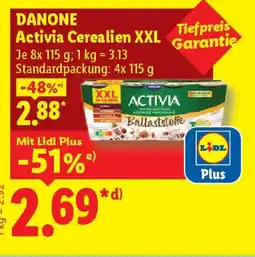 Lidl DANONE Activia Cerealien XXL Angebot