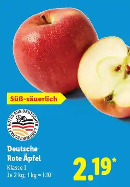Lidl Deutsche Rote Äpfel Angebot