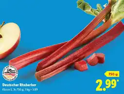 Lidl Deutscher Rhabarber Angebot