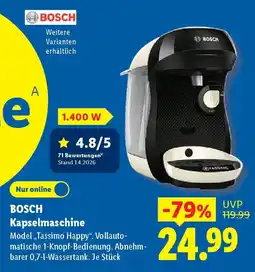 Lidl BOSCH Kapselmaschine Angebot