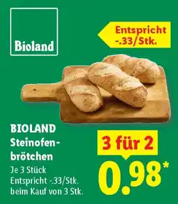 Lidl BIOLAND Steinofenbrötchen Angebot