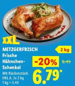 Lidl METZGERFRISCH Frische Hähnchen- Schenkel Angebot