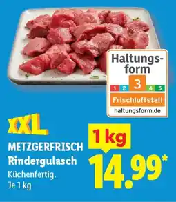 Lidl METZGERFRISCH Rindergulasch Angebot