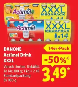 Lidl DANONE Actimel Drink XXL Angebot