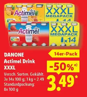 DANONE Actimel Drink XXL