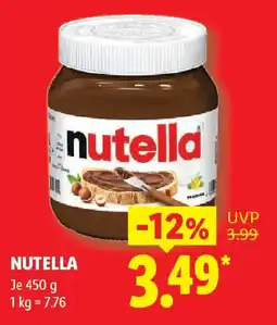Lidl Nutella Angebot