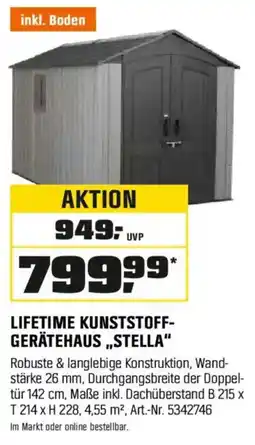 OBI LIFETIME KUNSTSTOFF- GERÄTEHAUS,,STELLA" Angebot
