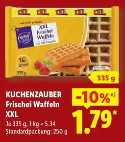 Lidl KUCHENZAUBER Frischei Waffeln XXL Angebot