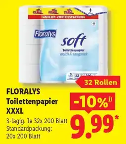 Lidl FLORALYS Toilettenpapier XXXL Angebot