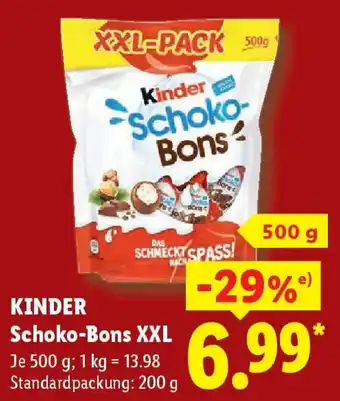 Lidl KINDER Schoko-Bons XXL Angebot