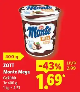 Lidl ZOTT Monte Mega Angebot